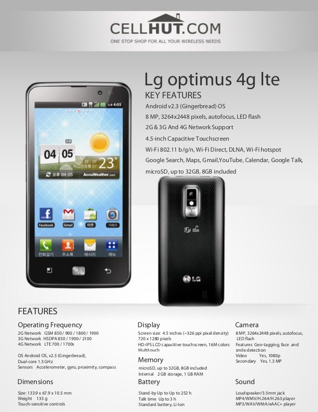 LG Optimus 4G LTE (Unlocked Quadband) GSM Android Smartphone