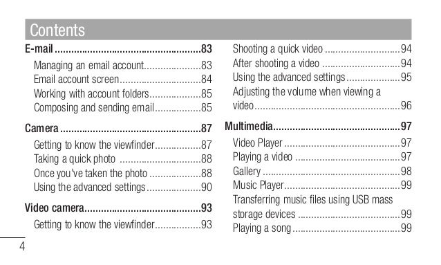 Lg Portable Multimedia Player User Manual