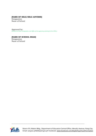 LGP GPOA Template learner government program | DOCX