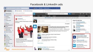 KNOWLEDGE SESSION
Facebook & LinkedIn ads
15
 