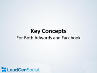 Mastering Google Adwords Facebook Ads and Instagram Ads PPT