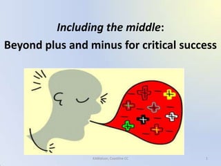 Including the middle: Beyond plus and minus for critical success  1 KAWatson, Coastline CC 