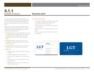 LGT Brand Guide | PDF