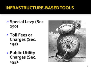 Special Levy (Sec 250) Toll Fees or Charges (Sec. 155) .  Public Utility Charges (Sec. 155) .  
