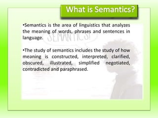 Semantics | PPT