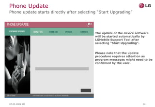LG User Guide Upgrade Tool