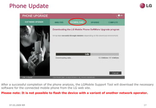 LG User Guide Upgrade Tool