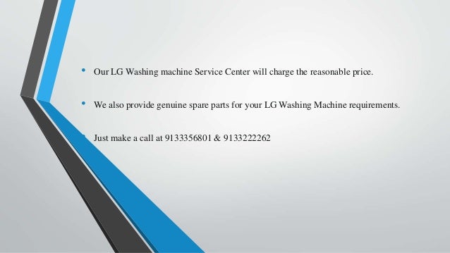 Lg Washing Machine Service Center In Hyderabad