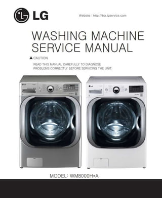 LG WM8000HVA WM8000HWA Front Load Washer Service Manual