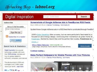 Lifehacking Blogs –  labnol.org 