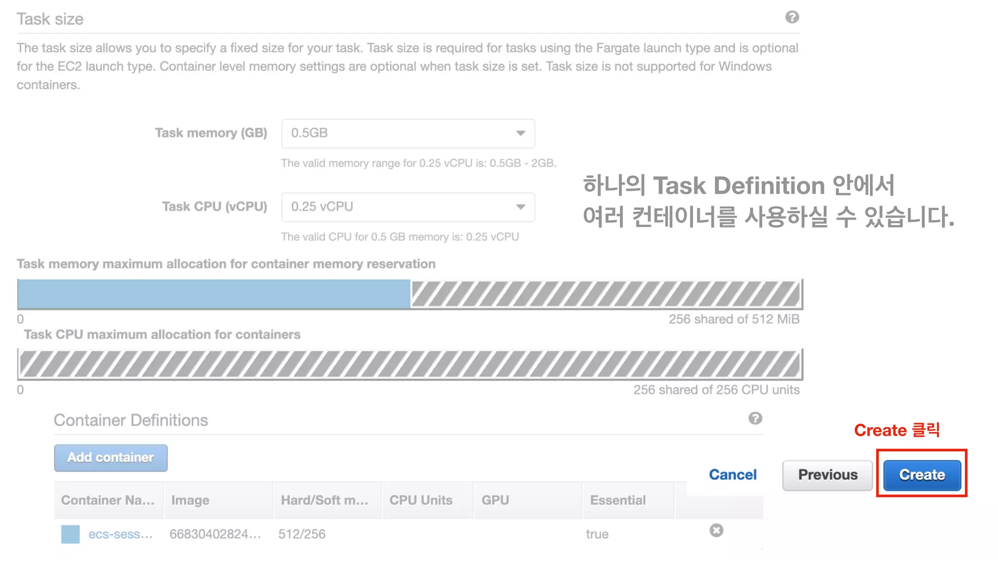 Task Deﬁnition  
.
Create
 