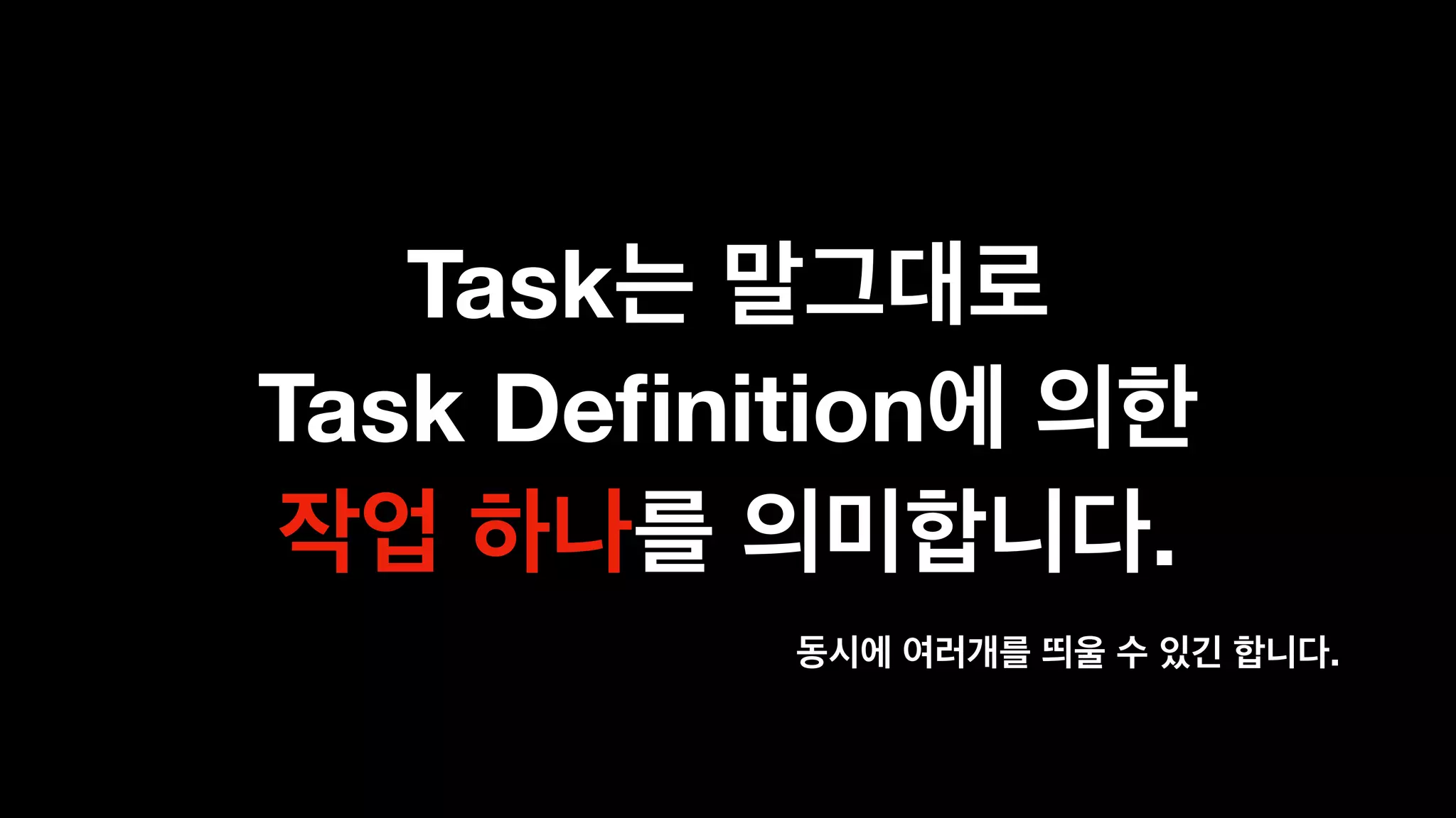 Task  
Task Deﬁnition  
.
.
 