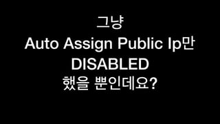 Auto Assign Public Ip
DISABLED  
?
 