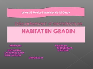 Université Mouloud Mammeri de Tizi Ouzou
 