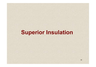 Superior Insulation
38
Superior Insulation
 
