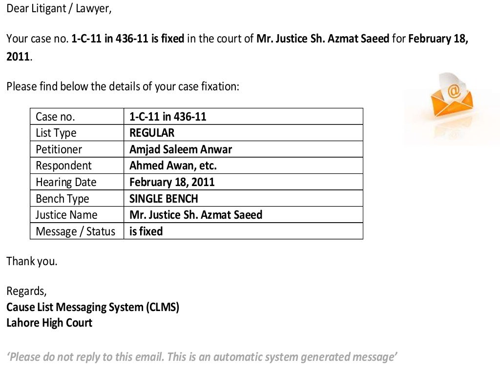 Lhc Lahore High Court Urgent Case List Lhc Urgent Cause List 2025