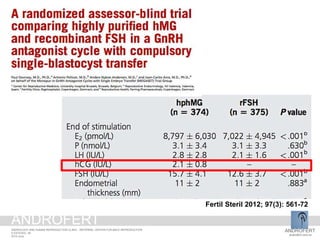 Fertil Steril 2012; 97(3): 561-72
ANDROFERT
androfert.com.br
ANDROLOGY AND HUMAN REPRODUCTION CLINIC - REFERRAL CENTER FOR MALE REPRODUCTION
S ESTEVES, 38
2014 June
ANDROFERT
 