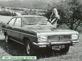 1970 : Simca-Chrysler 160 et 180
 