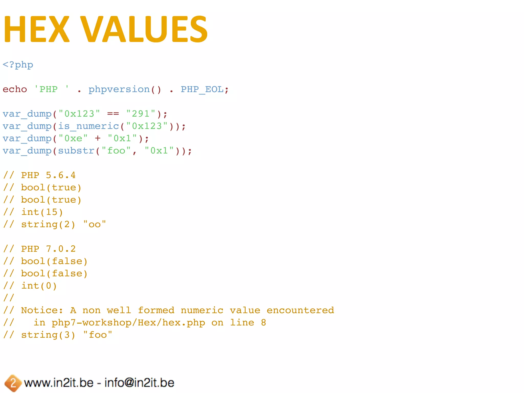 REMOVED	FROM	PHP	7
๏ call_user_*	
๏ call_user_method()		->	call_user_func()	
๏ call_user_method_array()		->	call_user_func_array()	
๏ mcrypt_*	
๏ mcrypt_generic_end()		->	mcrypt_generic_deinit()	
๏ mcrypt_ecb()	->	mcrypt_decrypt()	
๏ mcrypt_cbc()	->	mcrypt_decrypt()	
๏ mcrypt_cP()	->	mcrypt_decrypt()	
๏ mcrypt_oP()	->	mcrypt_decrypt()	
๏ datefmt_set_Fmezone_id()	->	datefmt_set_Fmezone()	
๏ IntlDateFormaTer::setTimeZoneID()	->	IntlDateFormaTer::setTimeZone()	
๏ set_magic_quotes_runFme()	
๏ set_socket_blocking()	->	stream_set_blocking()
 