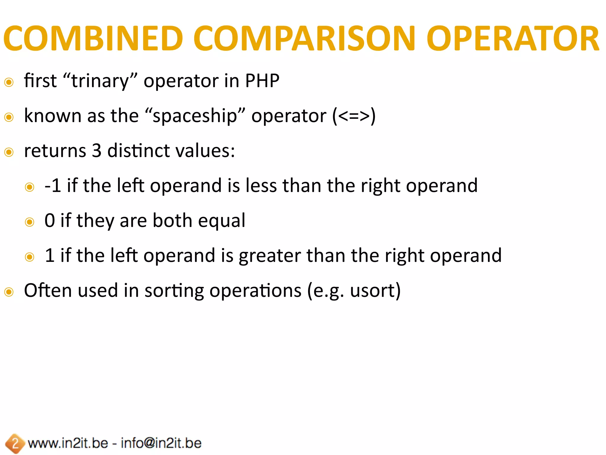 SUPPORT	FOR	KEYS	IN	LIST()
<?php 
$talks = [ 
    [1, 'Getting hands dirty with PHP7'], 
    [2, 'Decouple your framework'], 
    [3, 'PHPunit speedup with Docker'], 
    [4, 'Open source your business for success'], 
]; 
// short-hand list notation 
['id' => $id, 'title' => $title] = $talks[0]; 
echo sprintf('%s (%d)', $title, $id) . PHP_EOL; 
echo PHP_EOL; 
// shorthand foreach list notation 
foreach ($talks as ['id' => $id, 'title' => $title]) { 
    echo sprintf('%s (%d)', $title, $id) . PHP_EOL; 
}
 