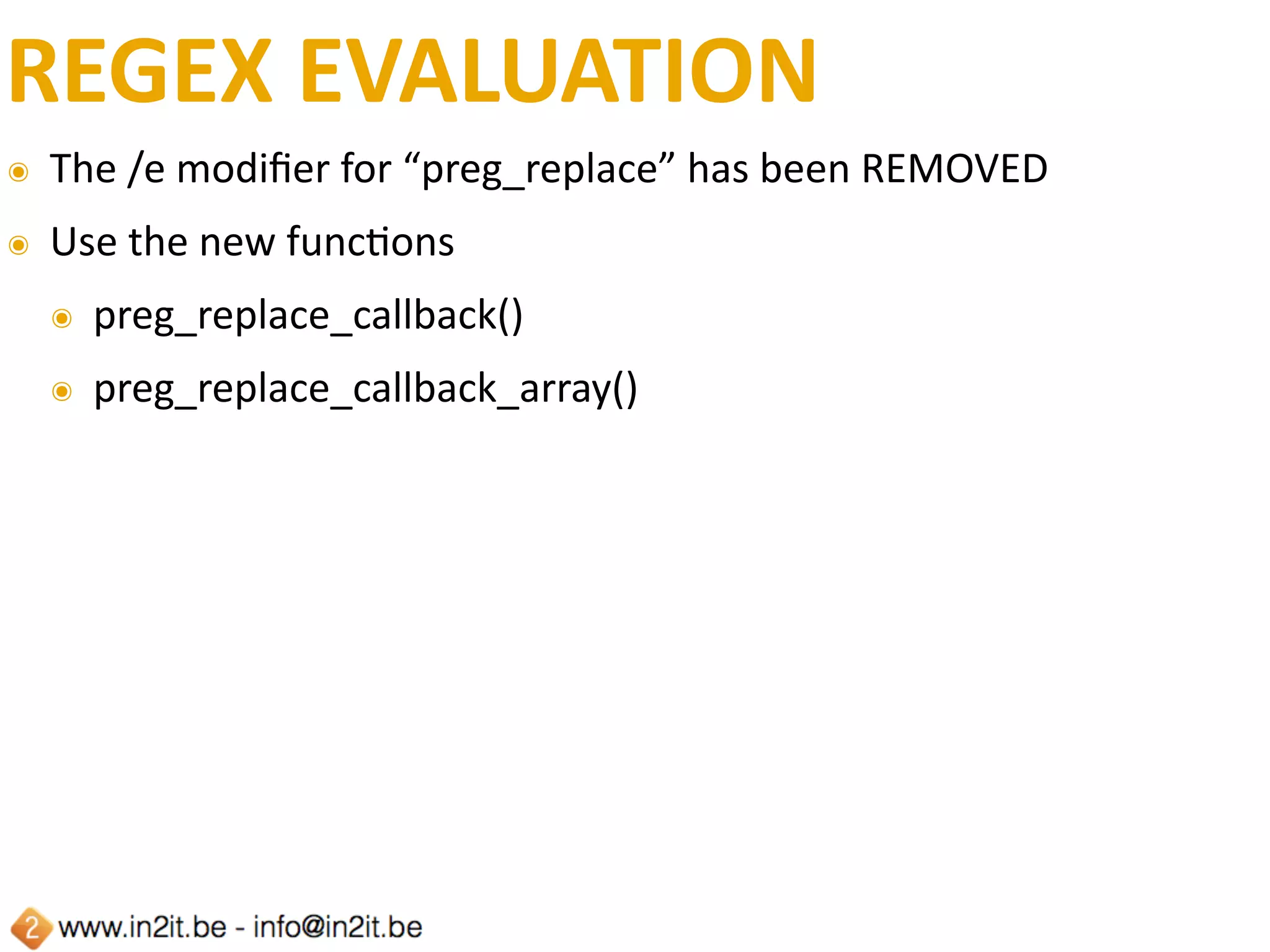 NEW	FUNCTIONS
๏ Closure	
๏ Closure::fromCallable()	
๏ CURL	
๏ curl_mulF_errno()	
๏ 	 curl_share_errno()	
๏ 	 curl_share_strerror()	
๏ SPL	
๏ 	 is_iterable()	
๏ PCNTL	
๏ 	 pcntl_async_signals()
 