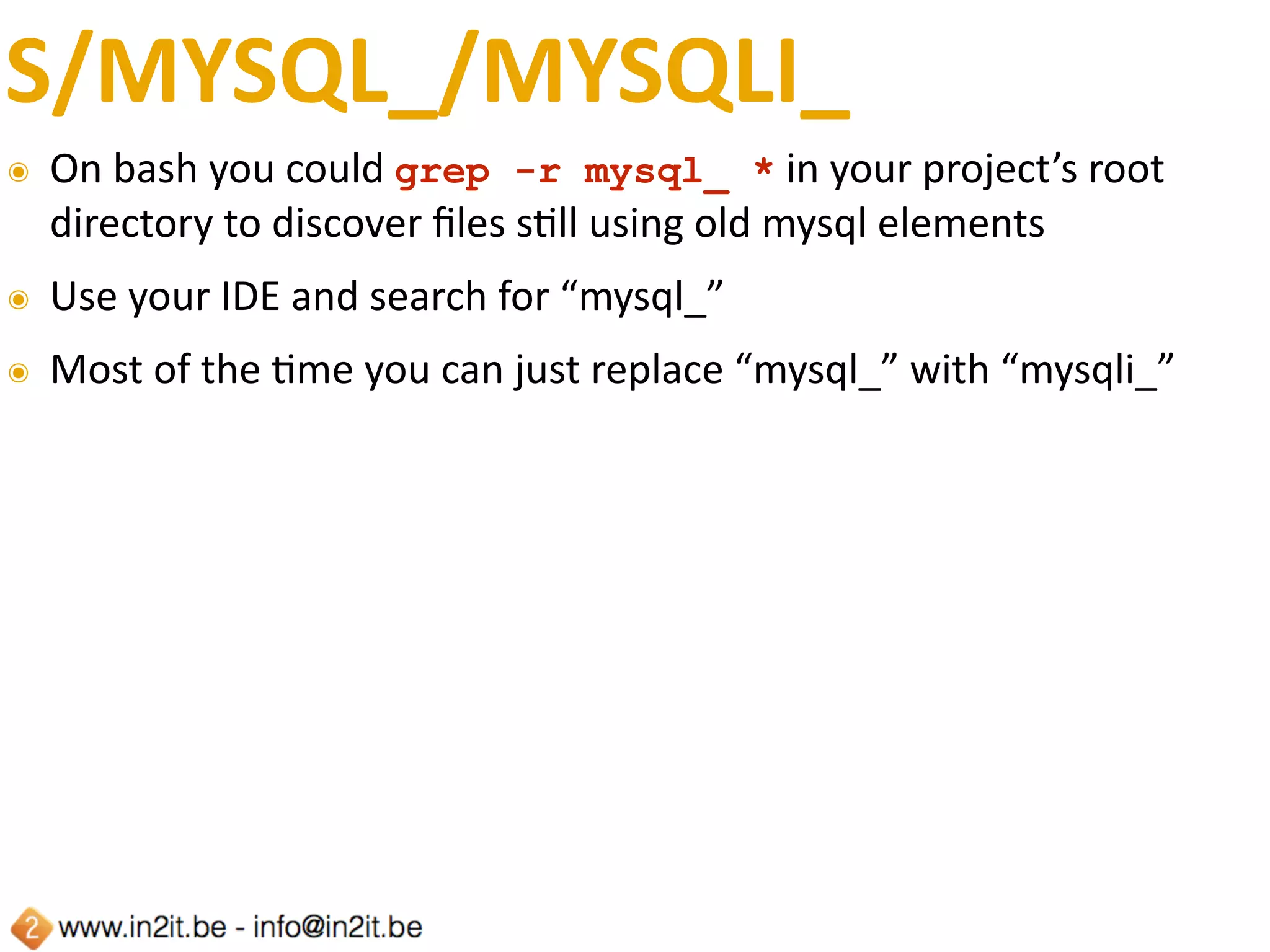 NOW	READY	FOR	PHP	7
AND	MORE	COMING…
 
