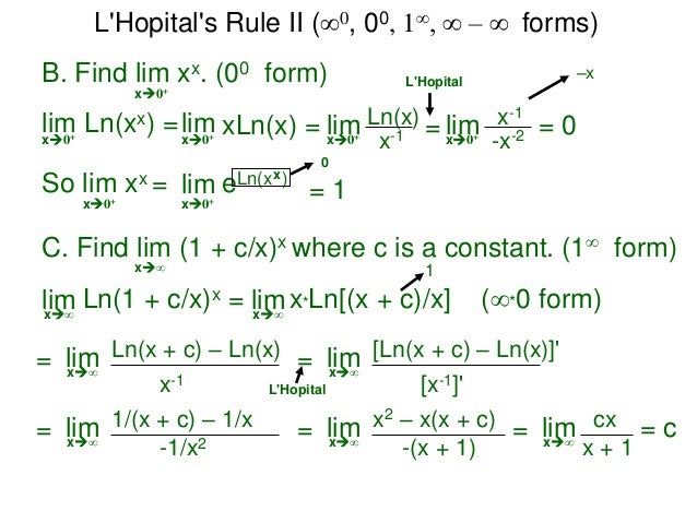 L Hopital Rule Ii