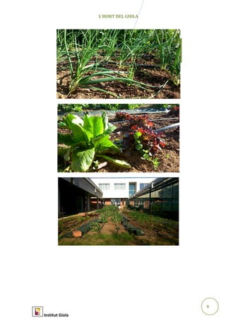 9
Abril2015
L’HORT DEL GIOLA
Institut Giola
 