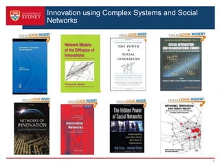 Innovation using Complex Systems and Social
Networks
7
 