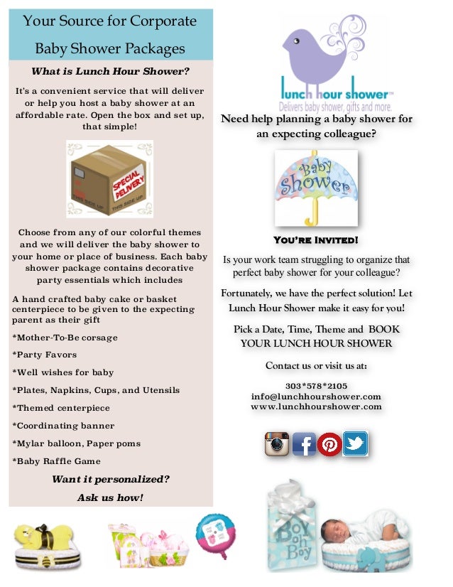 baby shower packages