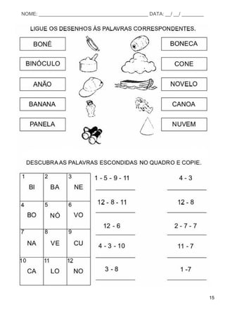 15
NOME: ________________________________________ DATA: __/ __/ ________
 
