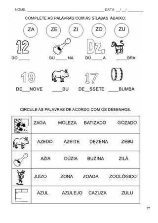 21
NOME: ________________________________________ DATA: __/ __/ ________
 