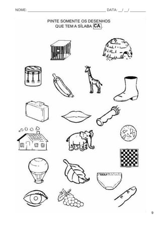 9
NOME: ________________________________________ DATA: __/ __/ ________
 