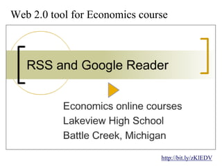 Web 2.0 tool for Economics course




                               http://bit.ly/zKlEDV
 