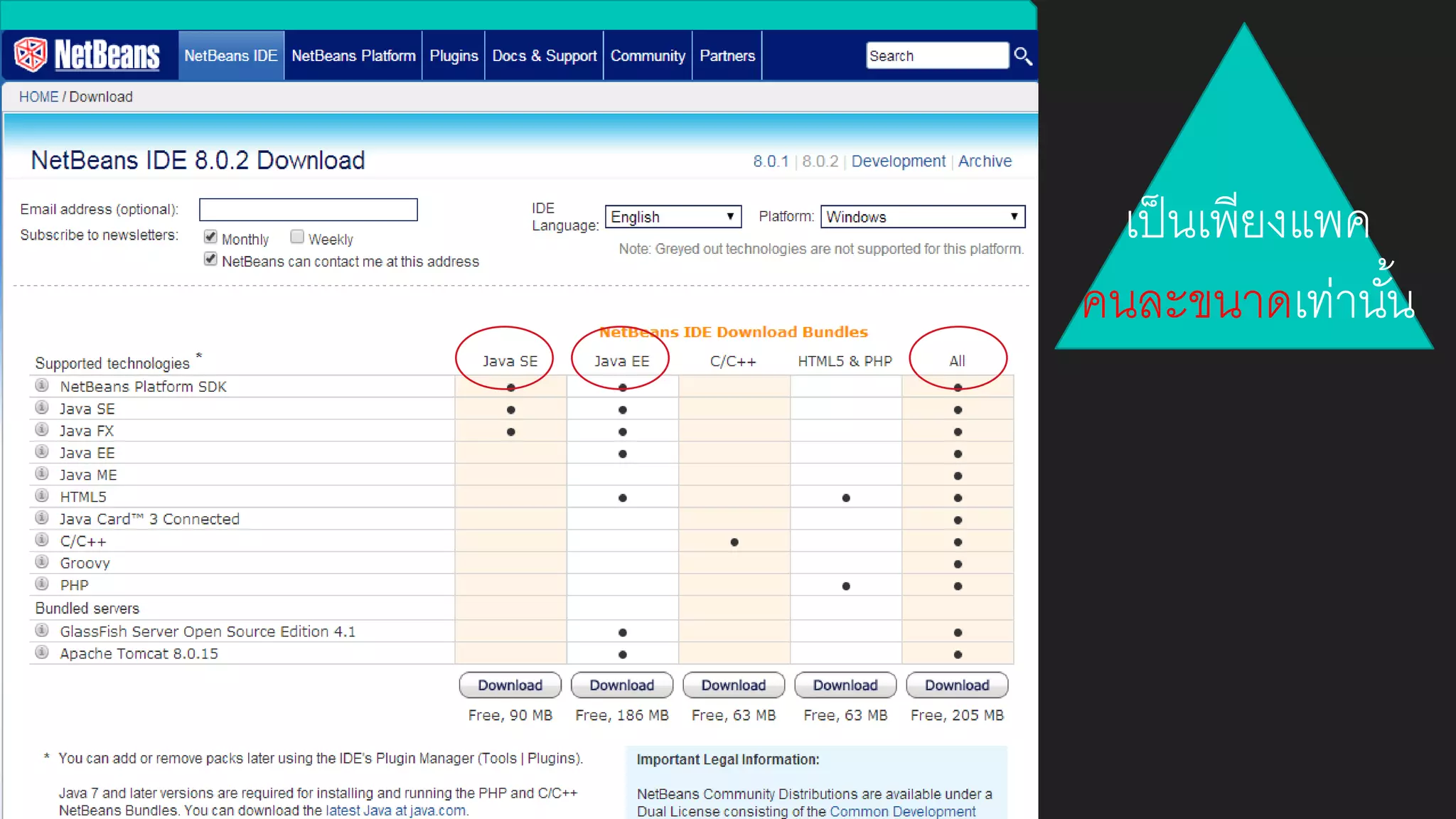 เป็นเพียงแพค
คนละขนาดเท่านั้น
 