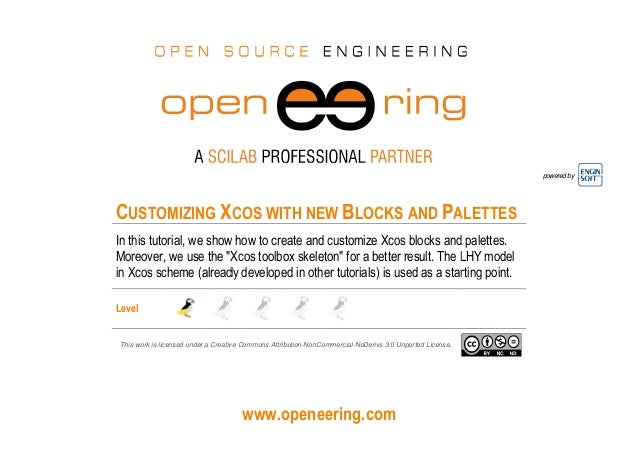 Customizing Xcos with new Blocks and Palette