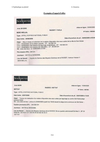 L’hydraulique au pluriel

A .Gouzrou

Exemples d’appel d’offre

514

 