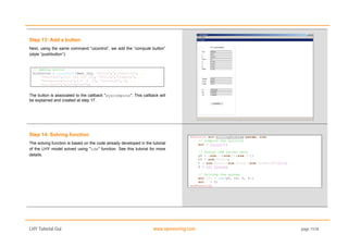 How to develop a Graphical User Interface (GUI) in Scilab | PDF