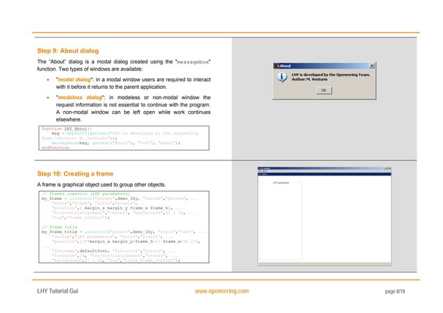 How to develop a Graphical User Interface (GUI) in Scilab | PDF