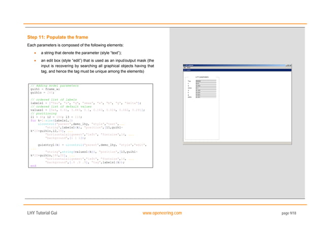 How to develop a Graphical User Interface (GUI) in Scilab | PDF