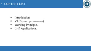 Li fi and its application | PPTX