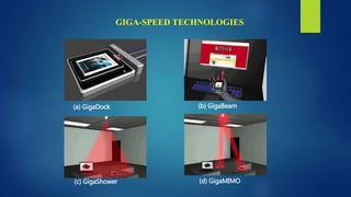 (a) GigaDock (b) GigaBeam
(c) GigaShower (d) GigaMIMO
GIGA-SPEED TECHNOLOGIES
 