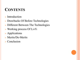 Li-Fi technology in Wireless Communication | PPTX