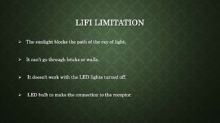 Presentation on Li-Fi | PPTX