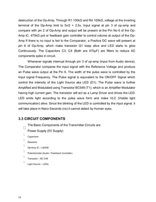 Audio signal transmission using Li-Fi. | PDF