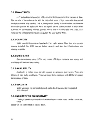 Audio signal transmission using Li-Fi. | PDF