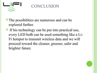 Li fi seminar ppt | PPT