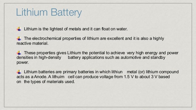 lithium ion battery overview