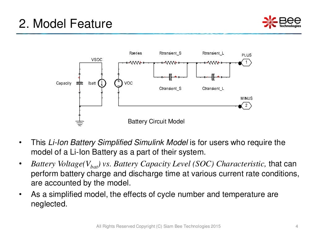 Lithium Ion Battery Simplified Simulink Model using MATLAB