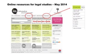 Online resources for legal studies – May 2014
 